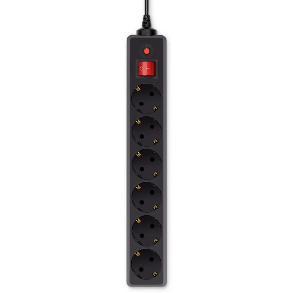 Сетевой фильтр Buro 600SH-16-5-B 5м (6 розеток) Черный