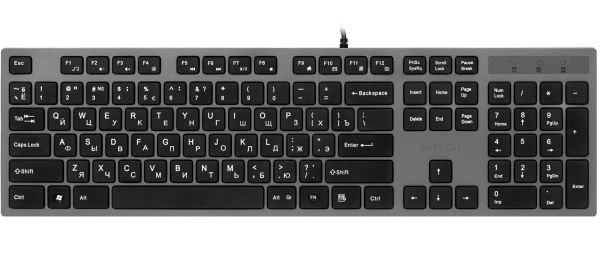 Проводная клавиатура A4Tech KV-300H Темно-серый