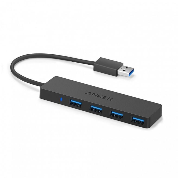 Разветвитель ANKER 4-Port USB 3.0 Ultra Slim 4в1 Черный