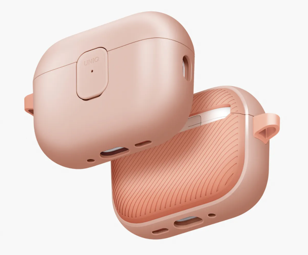 Силиконовый чехол Uniq CLYDE Lock для Apple AirPods Pro 3 Light Pink/Crepe Pink