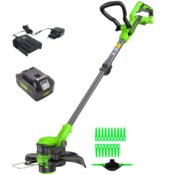 Триммер аккумуляторный Greenworks G24LT301 24В (2113207UB) (С Акб 4А и ЗУ)