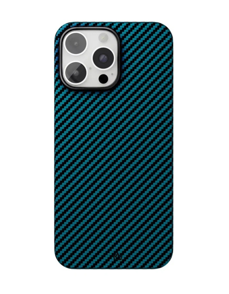 Накладка кевлар VLP Kevlar Case with MagSafe для Apple iPhone 16 Pro Blue (Синий)