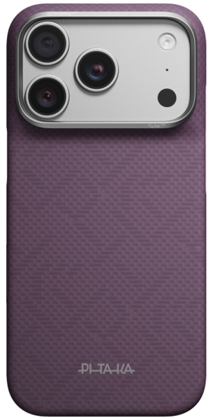 Накладка кевлар Pitaka Ultra-Slim Case для Apple iPhone 18/17 Pro Charoite Purple (Фиолетовый)