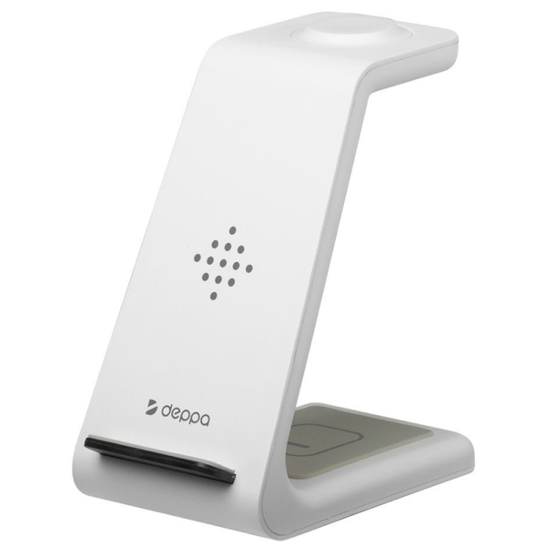 Зарядная станция Deppa 3 в 1:Charging Stand : iPhone, Apple Watch, Airpods 17.5 Вт (арт.24015)