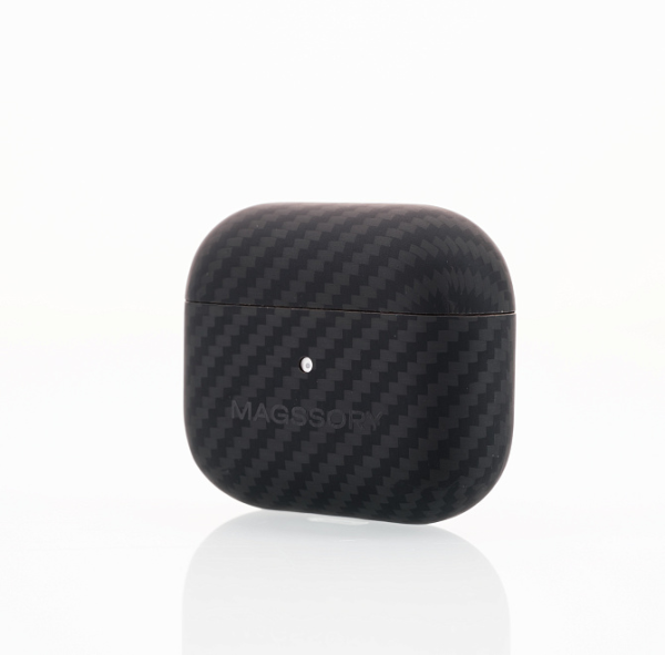 Чехол карбоновый Magssory Aramid Case для Apple AirPods 3 Black (Черный)