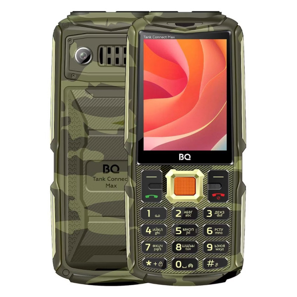 Телефон BQ 2830L Tank Connect Max Comouflage+Gold (Камуфляжный)