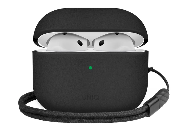 Чехол Uniq Lyden Leatherette для Apple AirPods 4 Black