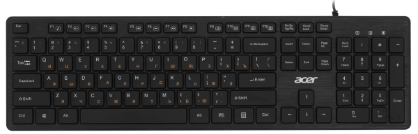 Проводная клавиатура Acer OKW122 Черный