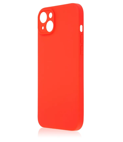 Накладка силикон для Apple iPhone 14 с микрофиброй Red