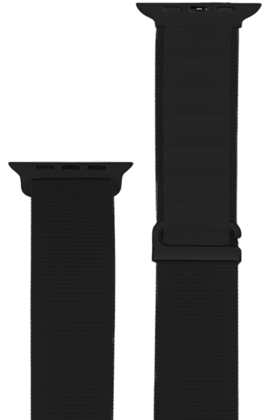 Ремешок Hoco для Apple Watch 42/44/45/49mm Climbing Series Alpine Loop Nylon Strap Starlight Black