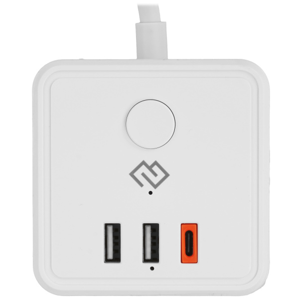 Умный сетевой фильтр Digma DiPlug Cude 1 (3 розетки) Белый