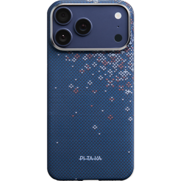 Накладка кевлар Pitaka Ultra-Slim Case для Apple iPhone 17 Pro Max Nightfall Blue (Синий)