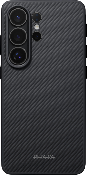 Накладка кевлар Pitaka Military-Grade для Samsung Galaxy S26 Ultra Black/Gray (Черный/Серый)
