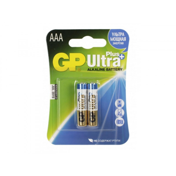 Батарейка GP Ultra PLus Alkaline 24AU LR03 AAA (2шт)