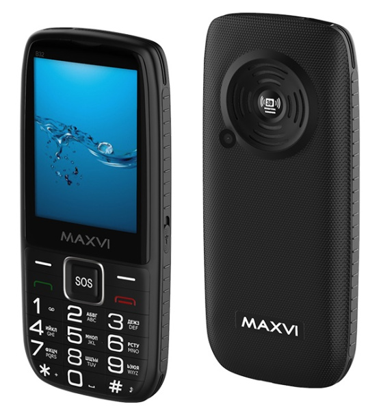 Телефон MAXVI B32 Black (Черный)