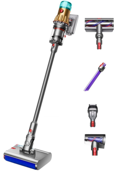 Вертикальный пылесос Dyson V12s Detect Slim Submarine (SV46) Yellow/Nickel (Желтый/Никель)