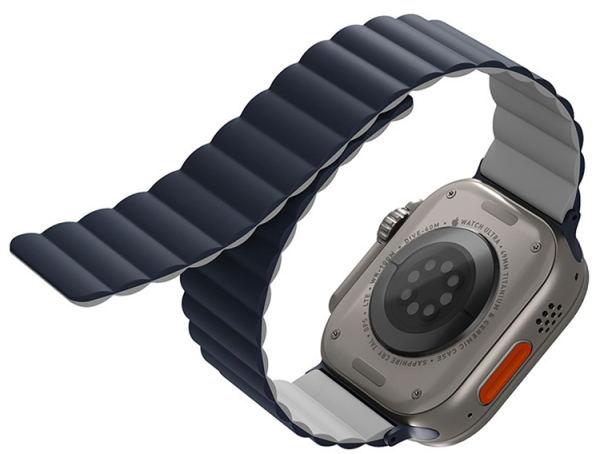 Ремешок Uniq Revix Reversible Magnetic для Apple Watch 44/45/46/49mm Grey/White (Серый/Синий)