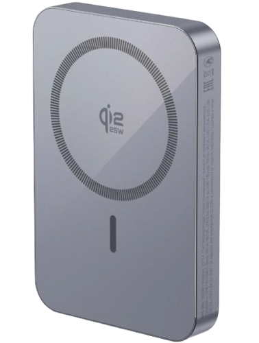 Внешний аккумулятор Deppa NRG Max MagSafe Qi2 25W 10000mAh Серый (33714)