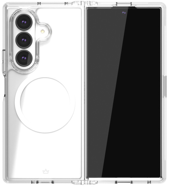 Накладка пластик VLP Crystal Case with MagSafe для Samsung Galaxy Z Fold7 Прозрачный