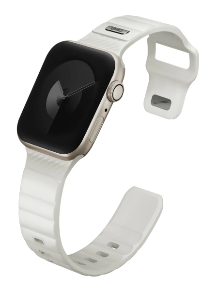 Ремешок Uniq Stride SE FKM Rubber для Apple Watch 40/41/42mm Lume (Люминесцентный-Белый)