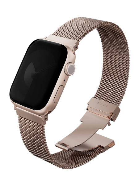 Ремешок Uniq Dante Pro для Apple Watch 40/41/42mm Metallic Rose (Розовый)