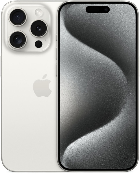 Смартфон Apple iPhone 15 Pro 128GB Titanium White (Титановый Белый) eSIM (CPO)