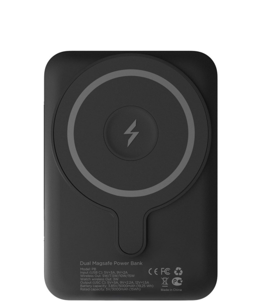 Внешний аккумулятор VLP Dual MagSafe Powerbank 5000mAh Black (Черный)