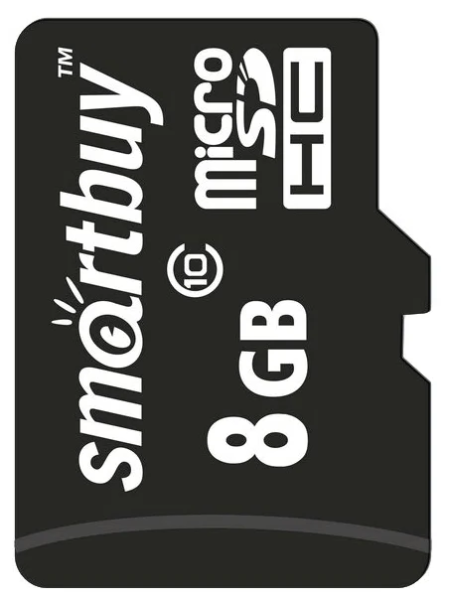 Карта памяти Micro SD Smartbuy 8GB Class10 23MB/s (SB8GBSDCL10-00)