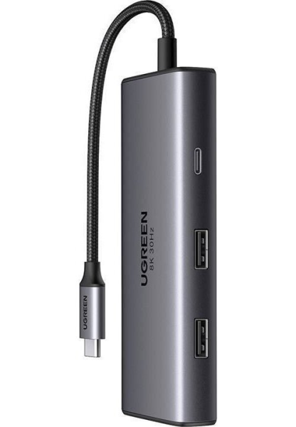 USB-C Разветвитель UGREEN CM498 6в1 (15852) Серый