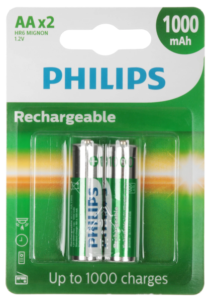 Аккумуляторная батарейка Philips MultiLife AA (2шт)
