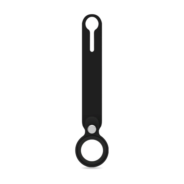 Силиконовый чехол DF для Apple AirTag Black