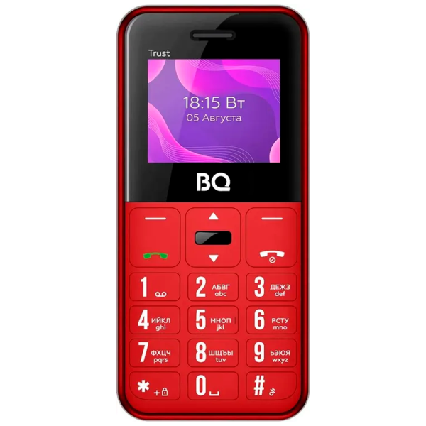 Телефон BQ 1866 Trust Dual Sim Red (Красный)