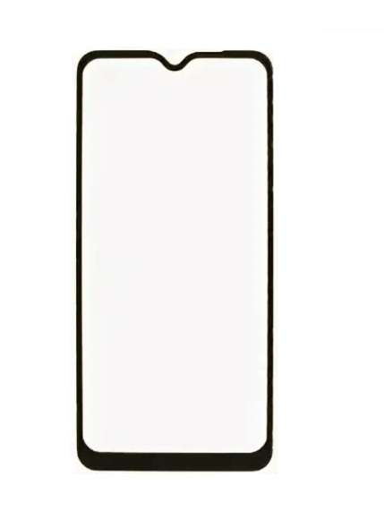 Защитное стекло DF для Realme C33 Full Glue Black