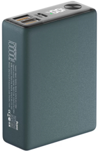 Внешний аккумулятор Olmio QX-10 10000mAh 22.5W PD Темно-зеленый