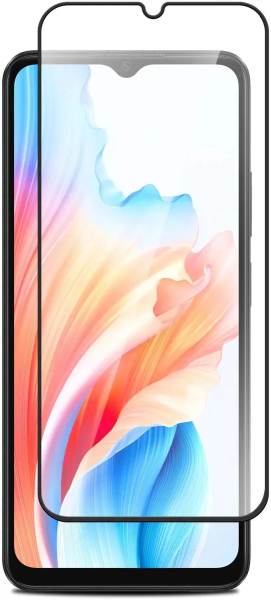 Защитное стекло Borasco Tempered Glass для OPPO A11/A15/A15s/A16/A17/A17K/a18/A38/A57s Full Glue Bla