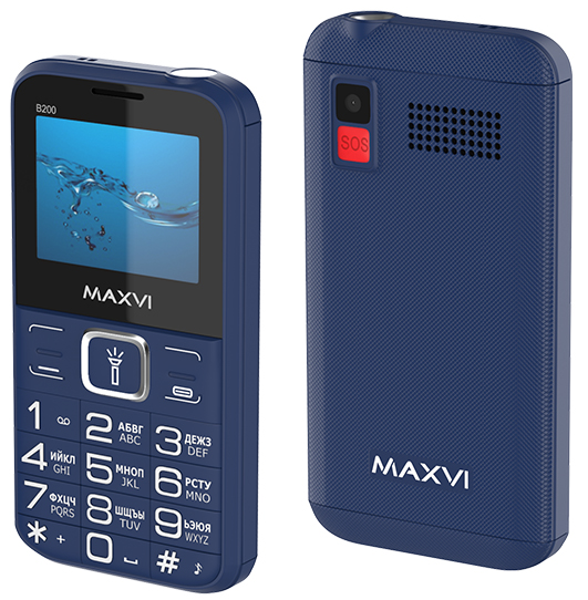 Телефон MAXVI B200 Blue (Синий)
