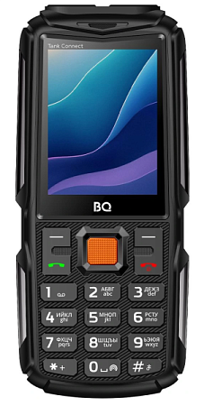 Телефон BQ 2430L Tank Connect Black+Gunmetal (Черный) Телефон BQ 2430L Tank Connect Black+Gunmetal (Черный)