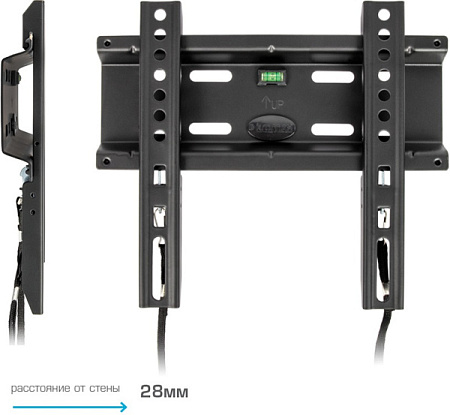 Кронштейн для телевизора Kromax FLAT-5 (15-47") Черный