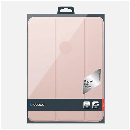 Чехол-книжка Deppa Wallet Onzo Basic для планшета iPad Air 10.9" (2020) Pink (88062)