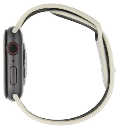 Ремешок INTERSTEP для Apple Watch 42/44/45/49mm Жемчужно-черный