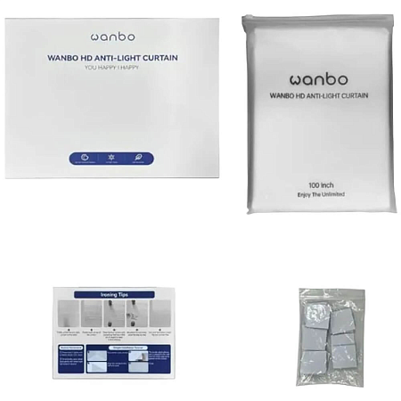 Экран для проекторов антибликовый Wanbo Anti-Light Curtain Pro White Экран для проекторов антибликовый Wanbo Anti-Light Curtain Pro White