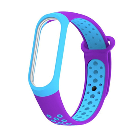 Ремешок силиконовый RedLine для Xiaomi Mi Band 6 Purple/Blue