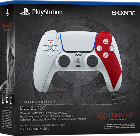 Геймпад Sony DualSense God of War 20th Anniversary Limited Edition (Белый)