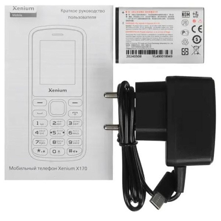 Телефон Xenium X170 Blaсk (Черный)