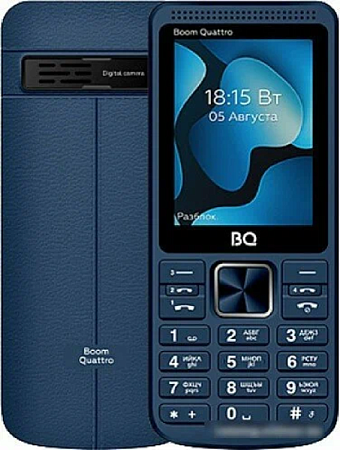 Телефон BQ 2455 Boom Quattro 4 Sim Blue (Синий)