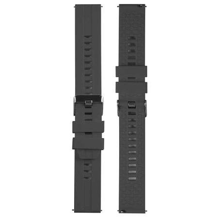 Ремешок Red Line универсальный силиконовый рельефный 22mm Серый