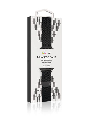 Ремешок VLP Milanese Band для Apple Watch 42/44/45/49mm Black (Чёрный) Ремешок VLP Milanese Band для Apple Watch 42/44/45/49mm Black (Чёрный)