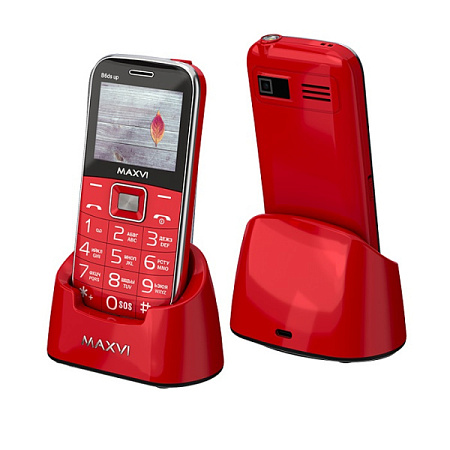 Телефон MAXVI B6ds up Red (Красный) Телефон MAXVI B6ds up Red (Красный)