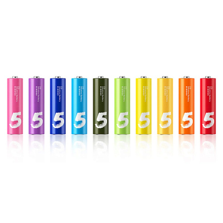 Батарейки Xiaomi Rainbow ZI5 AA Alkaline LR6 1.5V 10 шт Батарейки Xiaomi Rainbow ZI5 AA Alkaline LR6 1.5V 10 шт