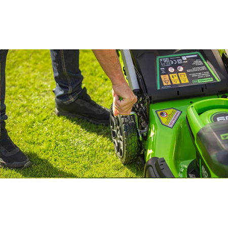 Газонокосилка аккумуляторная Greenworks GD60LM46SP 60В (2502907) (Без акб/зу)